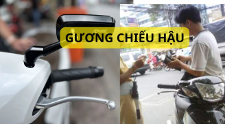 Từ bây giờ xe máy bắt buộc phải lắp cả 2 gương chiếu hậu, phải không? Mức phạt thiếu gương chiếu hậu thế nào?