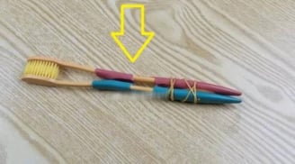 Buộc 2 bàn chải cũ vào nhau, giải quyết mọi rắc rối, cả nam và nữ đều thích