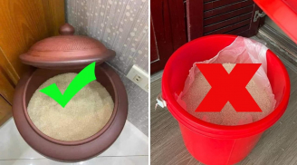 Các cụ dặn không sai: 'Gạo đựng thùng nhựa khó 3 đời': Rất nhiều nhà đang đựng gạo thùng nhựa