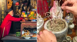 Cách rút tỉa chân hương và vệ sinh bàn thờ cuối năm đúng chuẩn, đơn giản, sạch sẽ