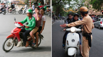 4 trường hợp xe máy được kẹp 3 mà không bị phạt theo Luật mới