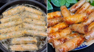 Mẹo rán nem giòn lâu, không bị bục vỏ, không bị ngấm dầu