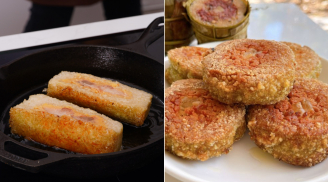 Mẹo rán bánh chưng không ngấm dầu, vỏ giòn tan