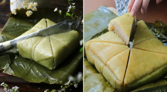 Mẹo cắt bánh chưng bằng dao không bị dính