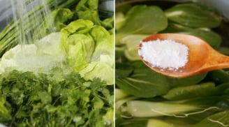 Ngâm rau củ với nước muối chưa chắc đã tốt, làm theo cách này để loại bỏ tạp chất