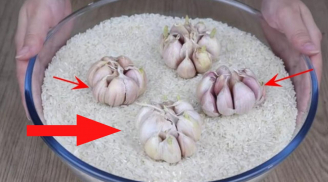 Đem tỏi vùi vào thùng gạo: Công dụng tuyệt vời cả nhà ai cũng thích