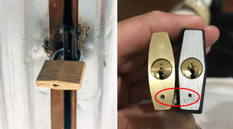Vì sao ổ khóa nào cũng có một lỗ nhỏ phía dưới đáy: Nó có công dụng đặc biệt, không phải ai cũng biết