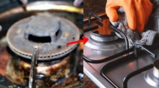 Bếp gas dùng lâu rỉ sét, dùng cách này là sáng bóng như mới