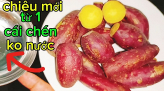 Luộc khoai không cần nước, có thứ này trong nồi khoai bở tung, ngọt thơm gấp 3 lần