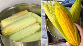 Mẹo luộc ngô dẻo mềm, thơm ngon: Không dùng đường, thêm 2 thứ này ngô ngọt lừ