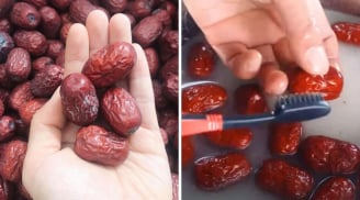 Táo đỏ khô cực bẩn, đừng chỉ rửa với nước: Làm cách này táo sạch hết bụi bẩn, vi khuẩn