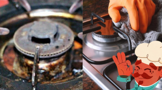 Bếp gas rỉ sét, dầu mỡ bám chặt lâu ngay, áp dụng ngay 5 mẹo này để chúng sáng bóng