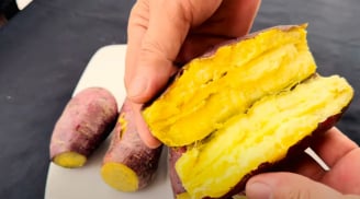 Mẹo luộc khoai lang nhanh chín, bở tung, ngọt đậm