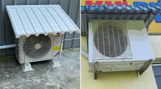 Trời mưa lớn, cục nóng điều hòa ở ngoài trời có cần che chắn?