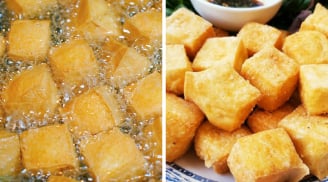 Khi rán đậu nhớ làm thêm bước này, vỏ đậu vàng giòn, không sợ bắn dầu