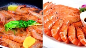 Luộc tôm thường bị tanh, nhạt thịt: Bỏ thêm nắm lá quen thuộc này vào tôm thơm ngọt, đỏ au không tanh