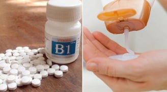 Trộn dầu gội với vitamin B1, có ngay hỗn hợp đặc biệt với công dụng tuyệt vời