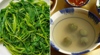 Vì sao vắt chanh, dầm sấu lại làm canh rau muống đổi màu?