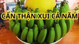 Mua chuối thắp hương có nên ghép 2 nải chuối lại với nhau rồi dâng lên bàn thờ không?