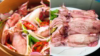 Làm đúng việc này khi hấp mực, đảm bảo mực căng mọng, không tanh, không bị tróc da