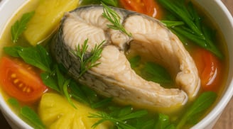 Canh cá ngon không tanh, thịt cá ngọt, nước trong veo thơm nức nhờ 4 mẹo này