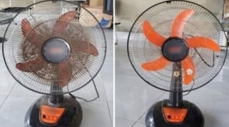 Mẹo làm sạch quạt không cần tháo khung chỉ với 1 túi nilon, ai cũng làm được tại nhà
