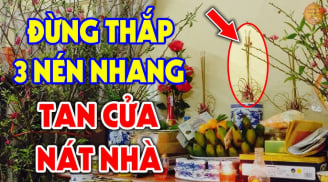 Thắp hương cúng ngày 1 âm lịch, chọn 3 cây nhang là dại: Tưởng đơn giản nhưng 90% làm sai mất lộc