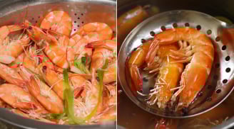 Luộc tôm muốn thịt ngọt, không tanh nên dùng nước nóng hay nước lạnh?