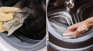 Gioăng cao su máy giặt bị mốc, dùng thứ này thoa lên bề mặt, bẩn mấy cũng sạch
