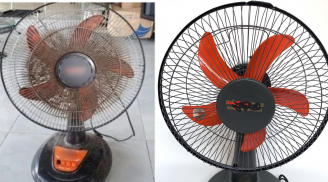 Làm sạch quạt điện không tháo khung, bụi bẩn lâu ngày cũng sạch