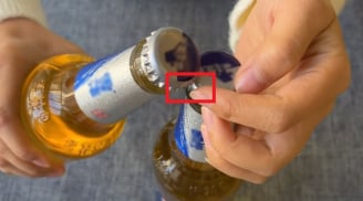 Mở nắp chai bia không cần dụng cụ phức tạp, nhắm vào điểm nhỏ này là mở ngon ơ