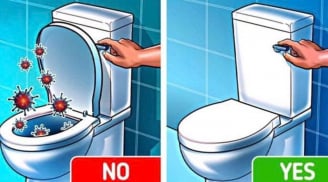 Nên đóng hay mở nắm bồn cầu sau khi dùng? 90% mọi người làm sai bảo sao nhà vệ sinh luôn bốc mùi