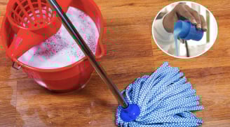 Lau nhà nhớ thêm thứ này vào nước, sàn nhờ ít bám bụi, cả tuần vẫn sạch bong