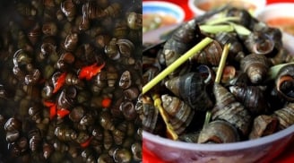 Mẹo ngâm ốc nhanh nhả sạch nhớt, bẩn, không tanh