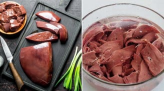 Rửa gan lợn với loại nước này, khử sạch độc tố và mùi tanh