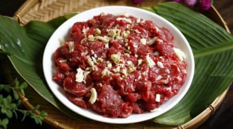 Ướp thịt bò xào tỏi mềm thơm, đậm vị, hết hôi chỉ cần dùng 1 loại gia vị