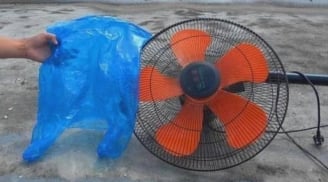 Mẹo dùng túi nilon vệ sinh quạt sạch như mới, không cần tháo lồng, ai cũng làm được