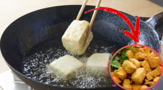 Rán đậu đừng thả ngay vào chảo: Thêm 1 bước đậu vàng giòn, không dính chảo