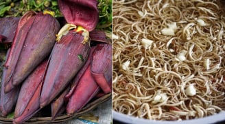 Hoa chuối thái ra ngâm trong nước pha loại gia vị này, để lâu vẫn trắng giòn, không bị thâm đen