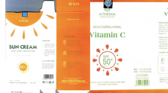 Thu hồi 2 loại  kem chống nắng và kem  dưỡng Vitamin E