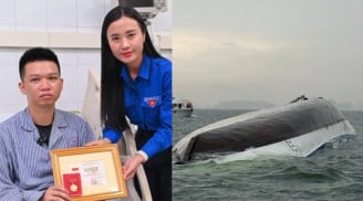 Vụ lật tàu Vịnh Hạ Long: Trao Huy hiệu Tuổi trẻ cho 1 nạn nhân cứu 4 người, cập nhật người còn mất tích