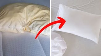 Ruột gối ố vàng đừng vội vứt bỏ: Giặt theo cách này ruột gối trắng tinh, thơm tho như mới