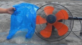 Bí quyết dùng túi nilon vệ sinh quạt sạch bóng mà không cần tháo khung, ai cũng làm được tại nhà