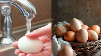 Rửa sạch vỏ trứng trước khi cất tủ lạnh, tưởng sạch mà hóa ra sai lầm tai hại, tránh ngay