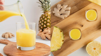 Buổi sáng uống 1 ly nước ép gừng dứa, cơ thể nhận ít nhất 5 lợi ích tuyệt vời