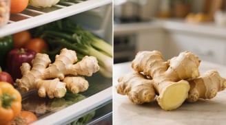 Mẹo bảo quản gừng không cần để tủ lạnh, để cả năm không thối hỏng