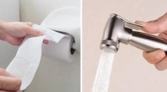 Vòi xịt hay giấy vệ sinh: lựa chọn nào mới đúng? 90% người dùng sai lầm