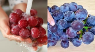 Bí quyết rửa nho khiến trứng sâu tự rời, sạch dư lượng thuốc trừ sâu, ăn thoải mái