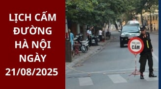Chi tiết các tuyến đường bị cấm, tạm cấm và hạn chế phương tiện tại Hà Nội ngày 21/8