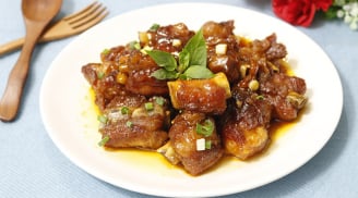 Cách làm sườn xào chua ngọt mềm tan ngon cực phẩm